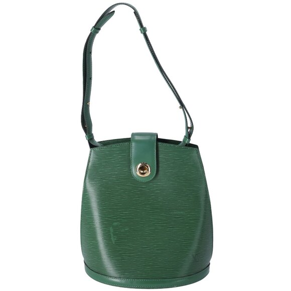 Louis Vuitton Cluny Epi Shoulder Bag M52254 Borneo Green Leather - Picture 1 of 8